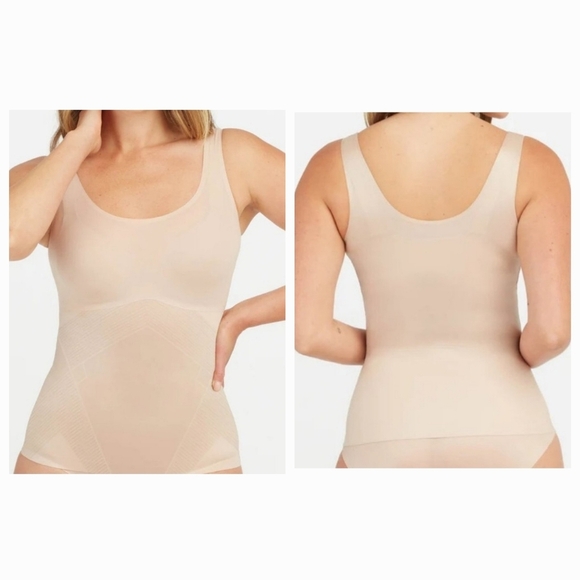 SPANX Women's Beige Thinstincts 2.0 Shaping Tank Sz 3X Plus - Picture 1 of 13